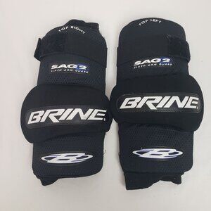 Brine SAG 2 Slash Arm Guards Lacrosse Motocross Skateboarding Black Adult Sz M
